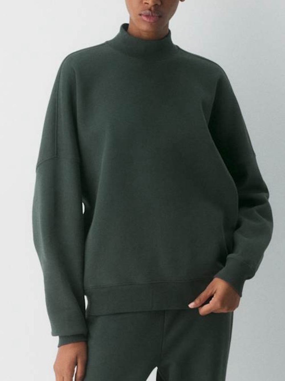 Aritzia TNA Cozy Sweatfleece Mega Mockneck - Sz S